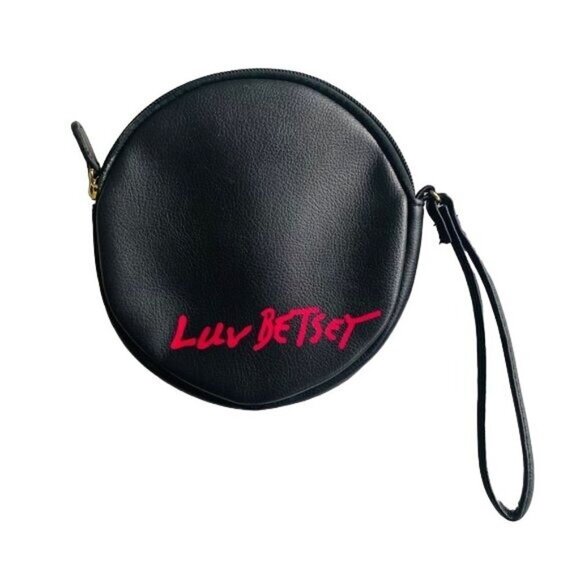 Betsy Johnson Snowman Wristlet Coin Clutch Round Silver Pink Purse - Picture 5 of 10